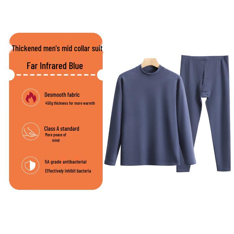 Мужской утолщенный бархатный термобелье L-XXXL