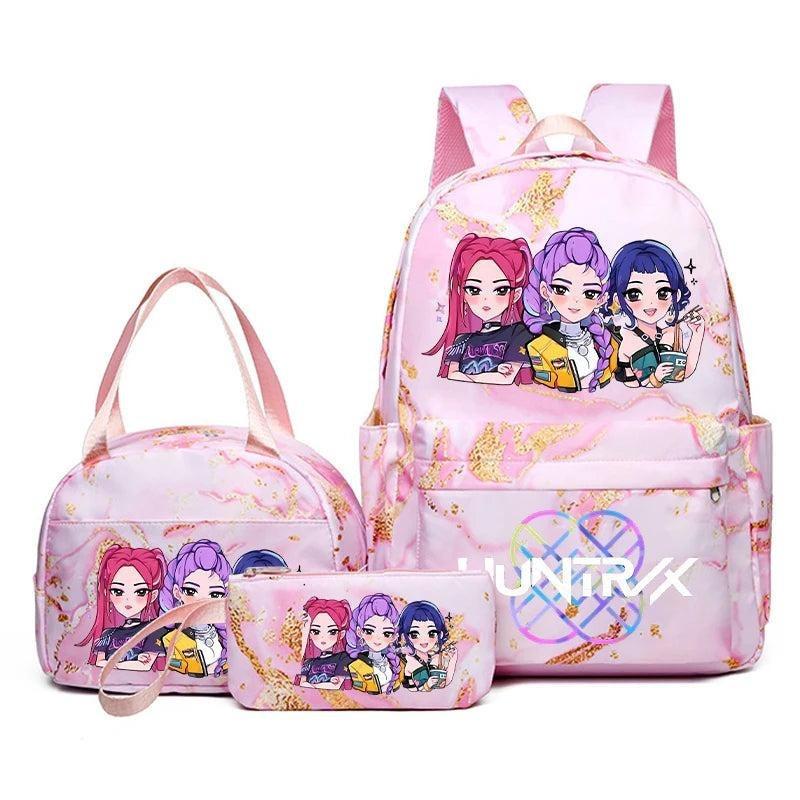 Set Zaino Scolastico 3 Pezzi – Zaino per Studenti con Borsa Pranzo e Astuccio