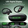 Wireless Earbuds Bluetooth Headphones 96H Playtime LED Display Waterproof Built In Mic Deep Bass Sound Secure Over Ear Buds Earhooks for iPhone