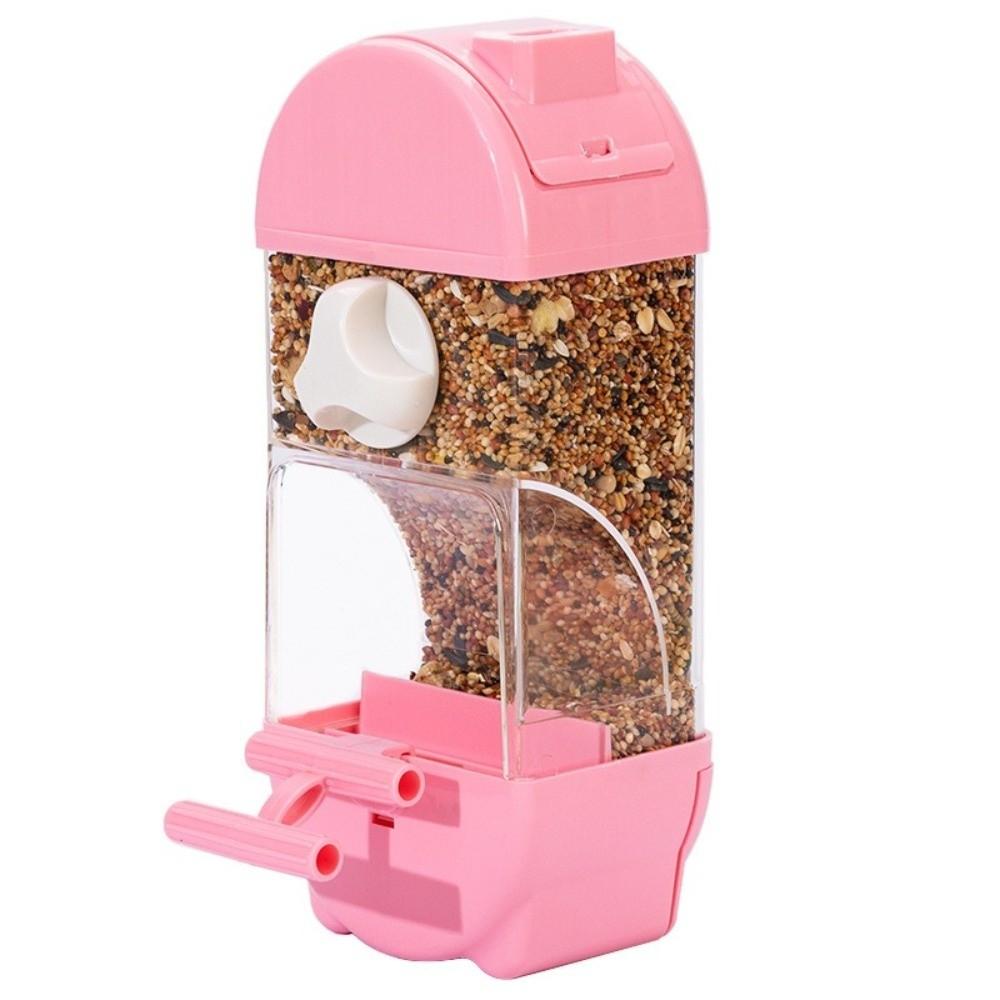 PET Automatic Bird Feeder Transparent Parakeet Food Bowl New Parrot Feeder  Cage Use