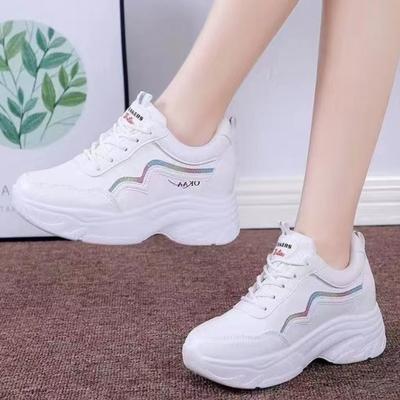 Women Platform Sneakers New Spring White Shoes Wedge Outdoor Sneakers Breathable Round Toe Casual Designer Shoes for Women