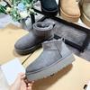 Classic Ultra Mini Platform Women Boots Snow Leather Suede Wool Comfort Winter Boots Woman Fur Slippers Boots for Women