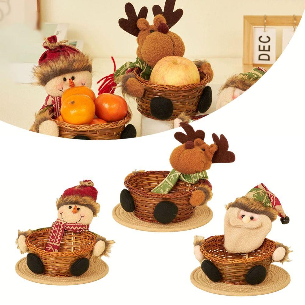 

Корзина для хранения конфет из ротанга Корзина для фруктов Пасхальная корзина из ротанга Рождественская корзина для конфет Пасха