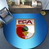 FC Augsburg,Runder Teppich,Teppich für Wohnzimmer Schlafzimmer Sofa Spielzimmer Dekor,Rutschfeste Fußmatte