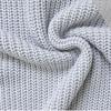 Ladies Autumn Winter Flare Sleeve Round Collar Solid Color Pullover Warm Knitted Sweater Knitwear Top