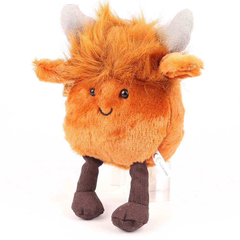 Cattle Plush Highland Toy Cartoon Stuffed Animal Doll Decorations Kids Gift
