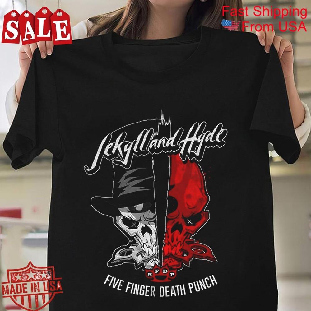 Five Finger Death Punch Jekyll and Hyde Cotton Unisex All Size Shirt Unisex T-Shirt