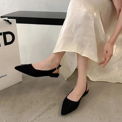 Women's Shoes New Slingbacks Women's High Heels Classics Fashion Sexy Dress Pumps Women Pointed Toe Solid Color Shoes Women