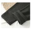 Women's Autumn and Winter Tweed Pants Solid Color High Waist Thin Casual Suit Pants