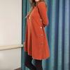 HNXC Damenmode Casual Herbst Winter Einfarbig Druck Langarm O-Ausschnitt Blusen & Hemden