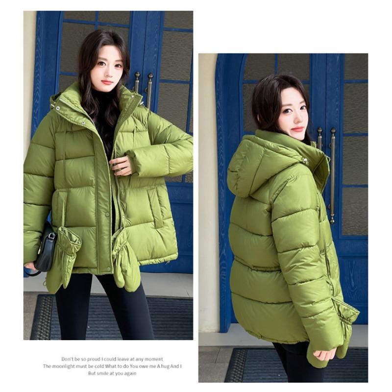 TIFICY Women's Fashion Casual Fall Winter Solid Color Print Long Sleeve Jackets & Coats Down Coats