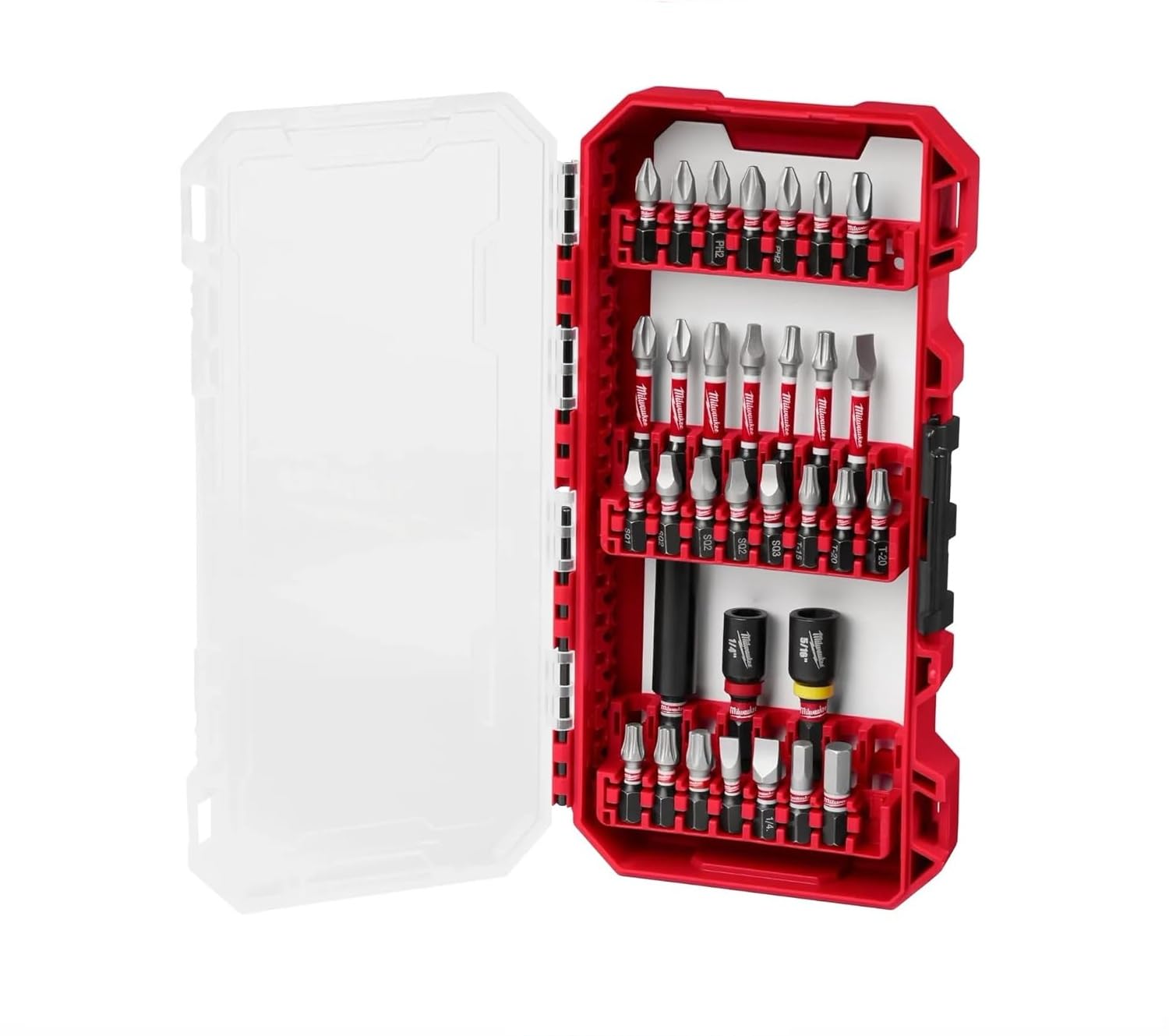 

Milwaukee Electric Tool 48-32-4004 Shockwave Heavy Duty Impact Driver Bit Set, 32 Pc