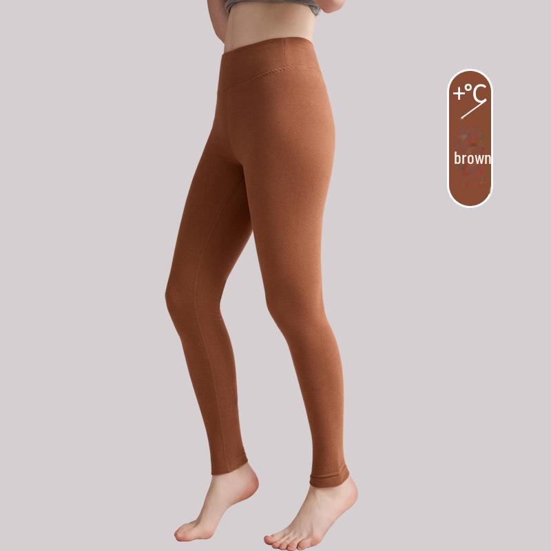 2024 Autumn/Winter High-Waist German Velvet Warm Leggings with Silk Protein and Thicker Insulation