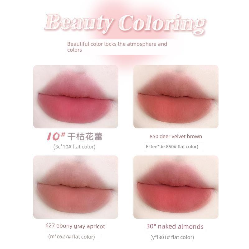 Novo Multi-Purpose Cream Lip Mud Matte Misty Finish Lip Glaze Non-Fading Non-Stick Cup Lipstick Blush Velvet Lip Cream