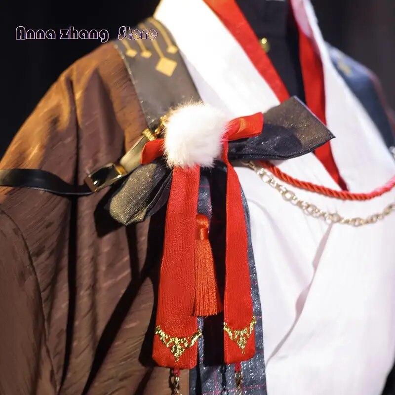PÅ LAGER Aether Cosplay Spill Genshin Impact Aether Doujin Cosplay Kostyme Kimono Reisende Halloween Aether Doujin