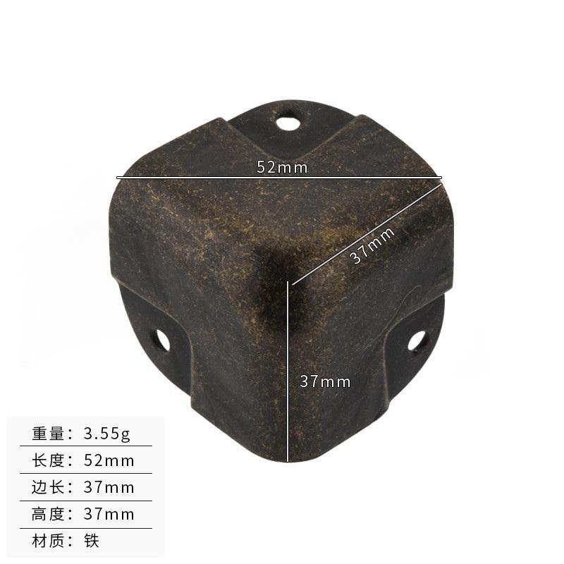 Kovový chránič rohů Krabice na víno Chránič rohů Šperky Chránič rohů hrudníku Chránič rohů Dekorativní dřevěné pouzdro Chránič hran