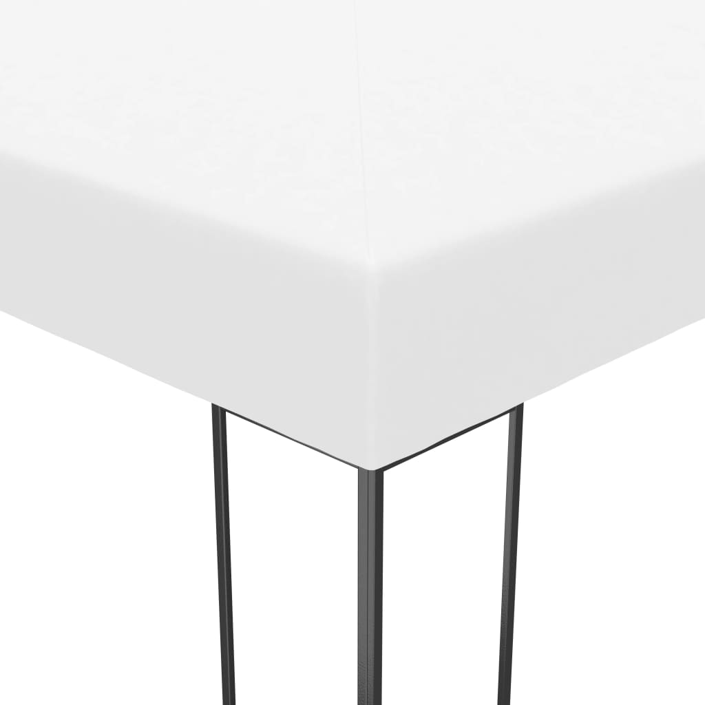 Garden Gazebo with LED String Lights 3x3 M White