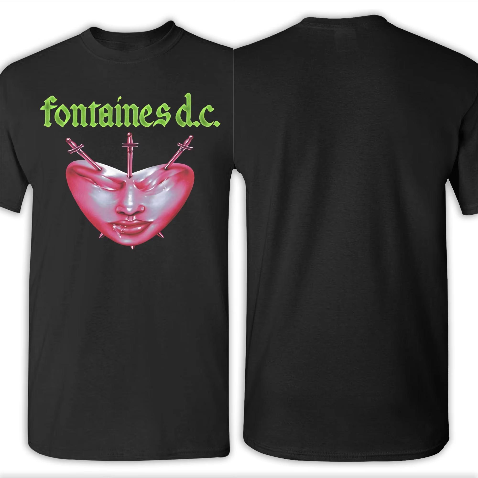 

Fontaines DC band Tour 2025 Apparel Men Women T Shirt Pure Cotton Tee Graphic Tops T-shirt M
