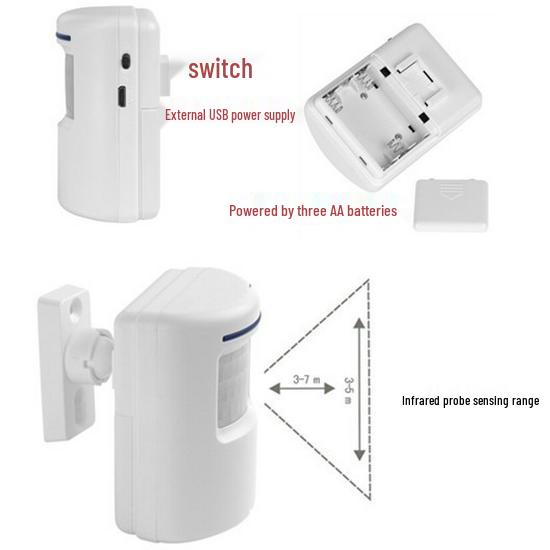 Smart Infrared Motion-Sensing Doorbell Alarm