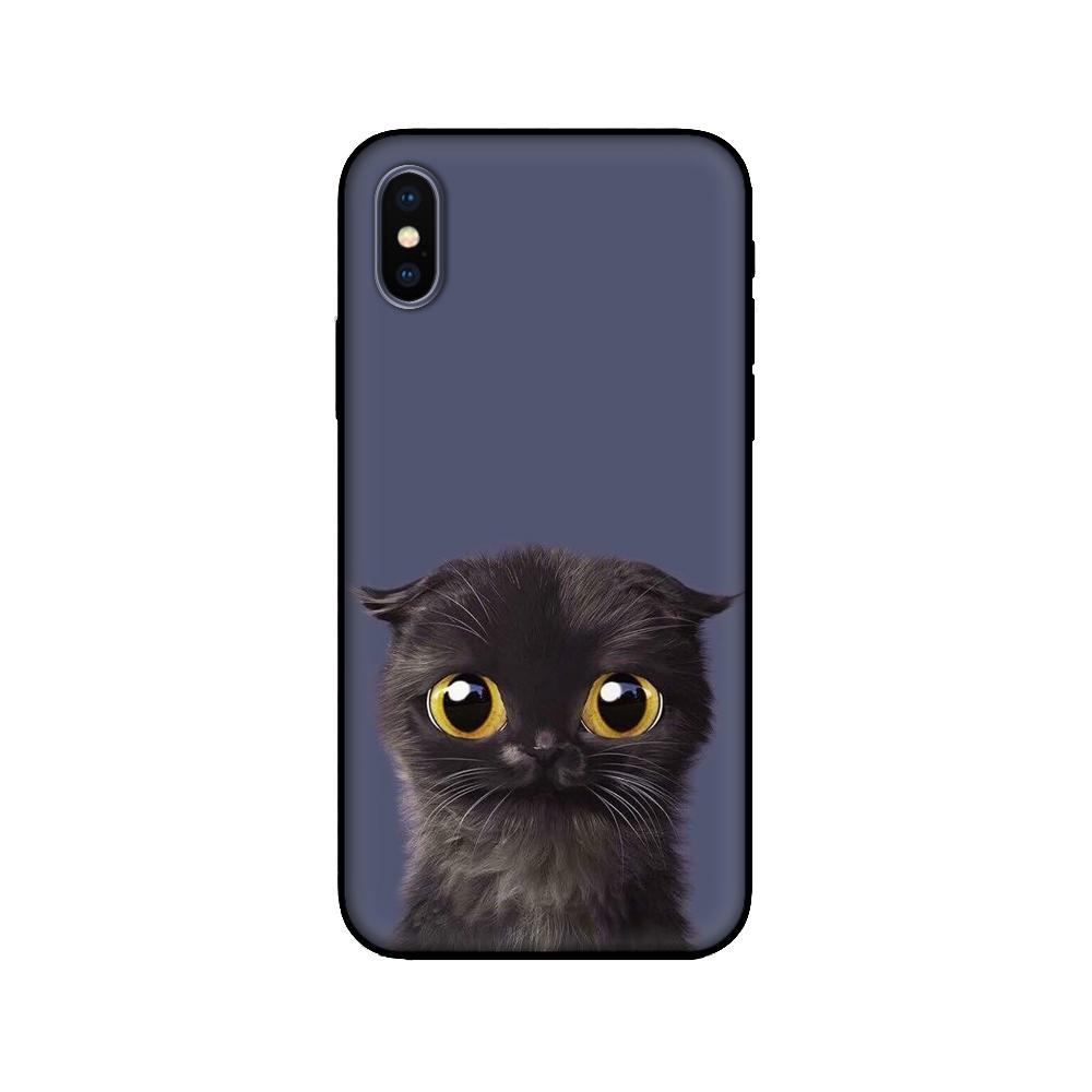 

Черный чехол из ТПУ для iPhone 5 5S SE 6 6S 7 8 plus x 10 XR XS 11 12 13 mini pro MAX, силиконовый чехол, черный кошачий взгляд iphone 5 5S SE 2016
