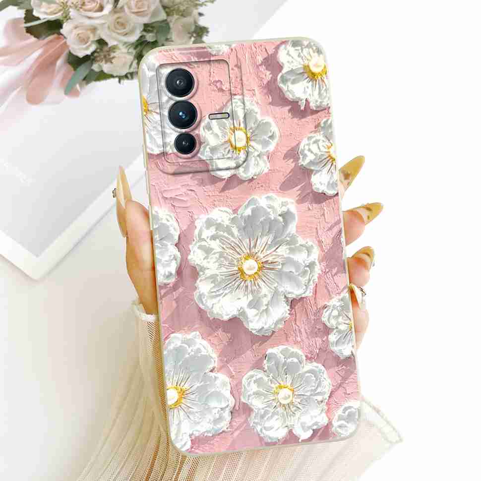 Cartoon Painted For vivo S12 Pro 5G V2163A Case Butterfly Cat Silicone Back Cover For Vivo S12 Pro s12 PRO 5G Phone Cases Bumper