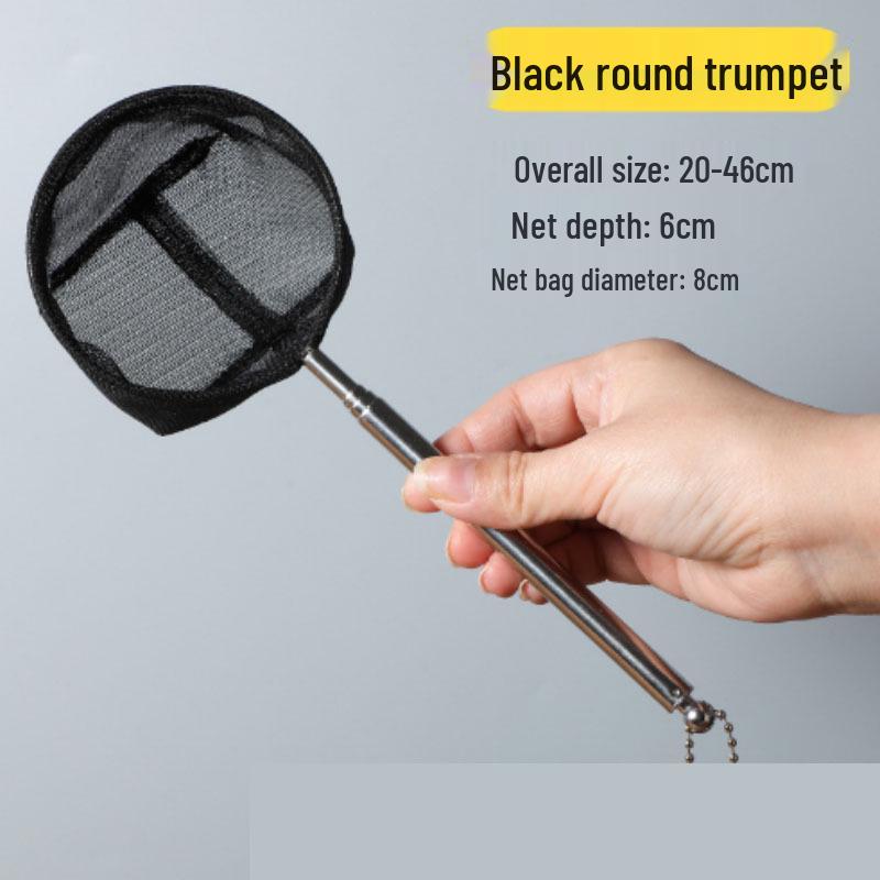 Small 3D Fish Scoop Net - Fine Mesh Handheld Net for Tropical Fish Tanks