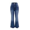 Pantalon en jean taille haute pour femmes
