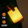 Lampe de table LED sans fil - NETTLIFE - Chevet tactile - Intensité variable - Abat-jour tissu - Bois blanc