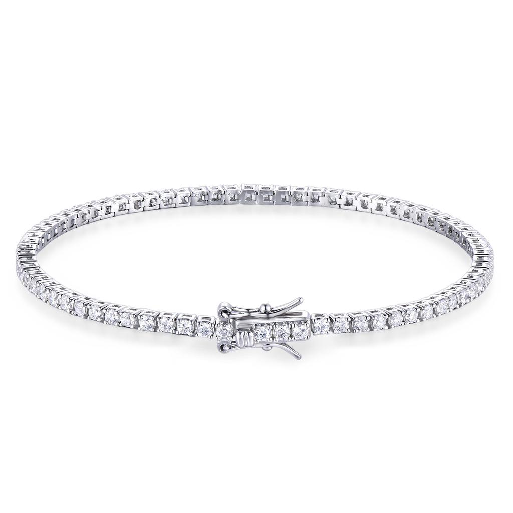 Tennischain Jewelry 2-6Mm Tennis Chain, Fashionable Men And Women Hip-Hop Zircon Bracelet High Sense