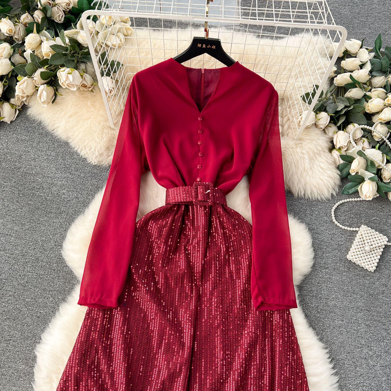 Женское модное винтажное элегантное платье А-силуэта — фото 12