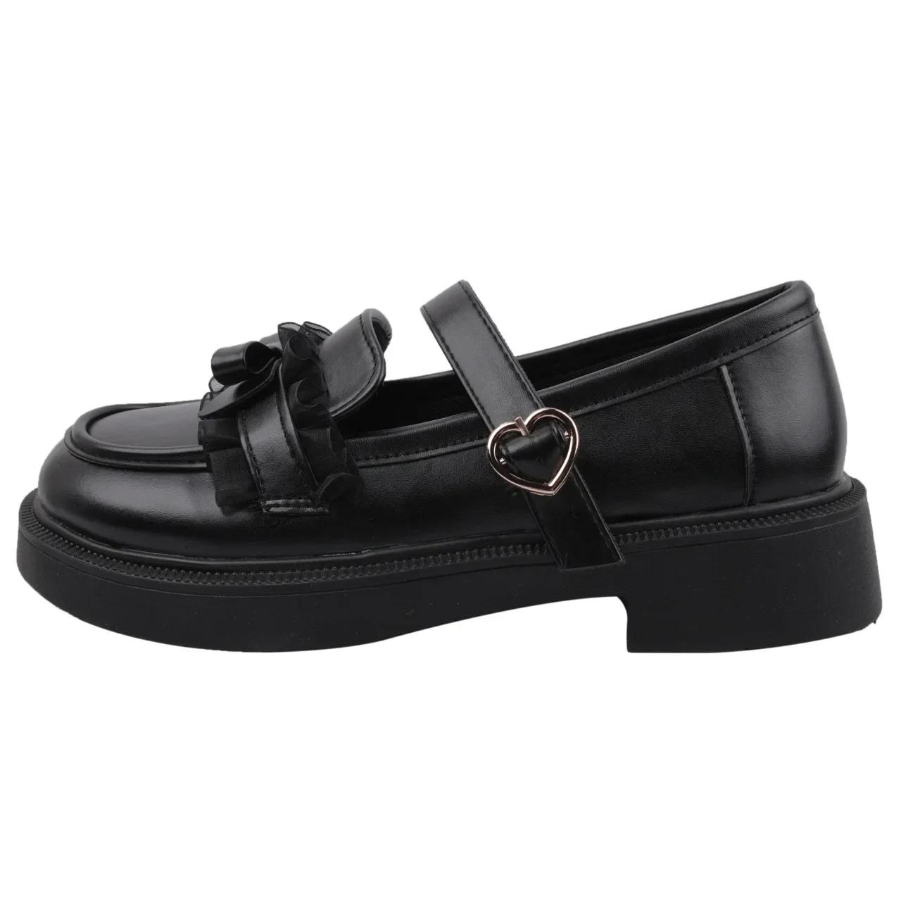 

Женские туфли на плоской подошве, модные повседневные туфли с пряжкой из мягкой кожи, туфли-лоферы для платья на открытом воздухе 40 чёрный