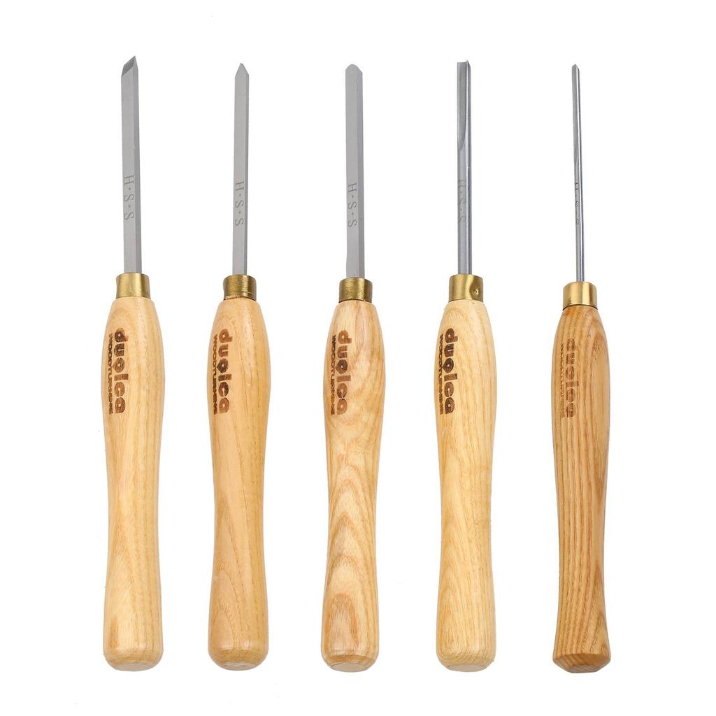 Buy HBKS 5PCS Woodworking Turning Tool Woodturning Tool Set Lathe Tools