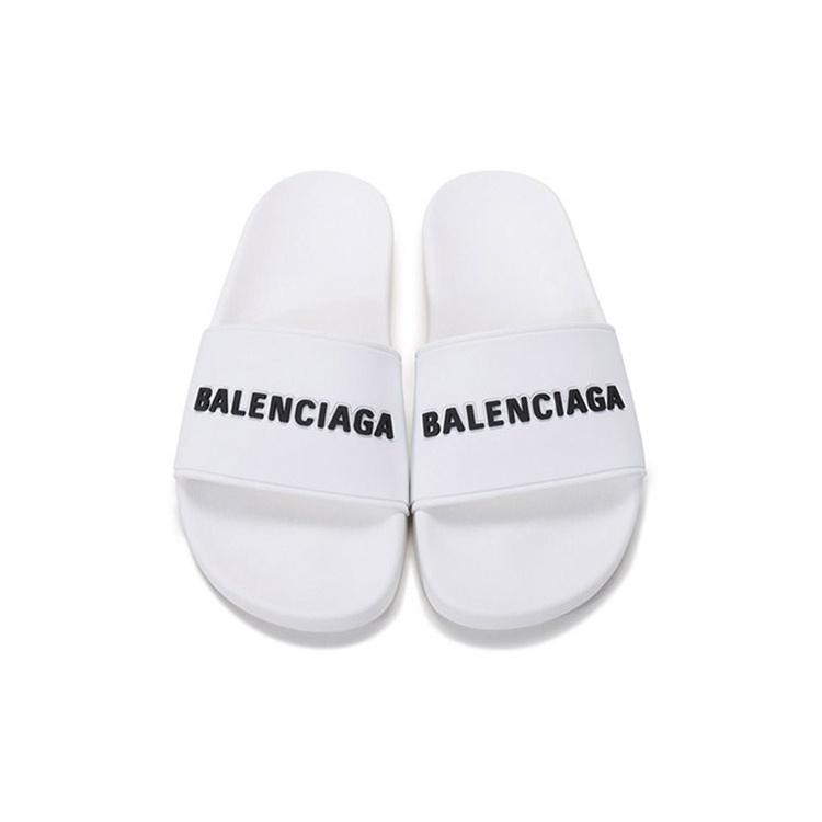 (WMNS) Balenciaga Pool-Slides 'Weiß Schwarz' Damen 565547W1S839034