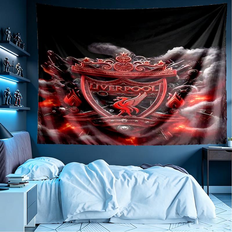 Liverpool F.C Print Tapestry, Lightweight Wall Hanging, for Bedroom, Dorm, Living Room, Home Art Decor - Birthday Christmas Gift for Friends