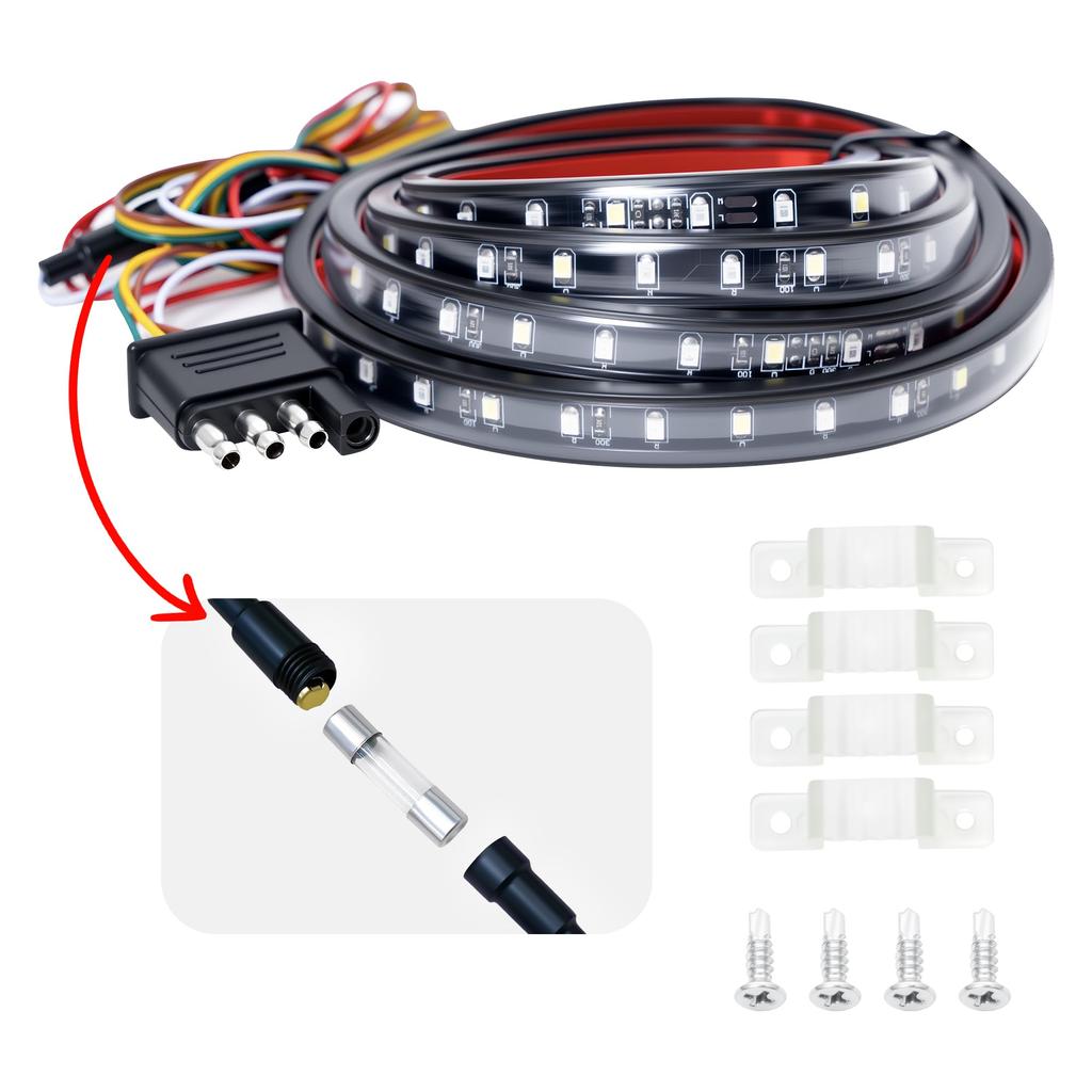 Ligrel 60" Truck Tailgate Lamp Bar - LED Brake Lamp