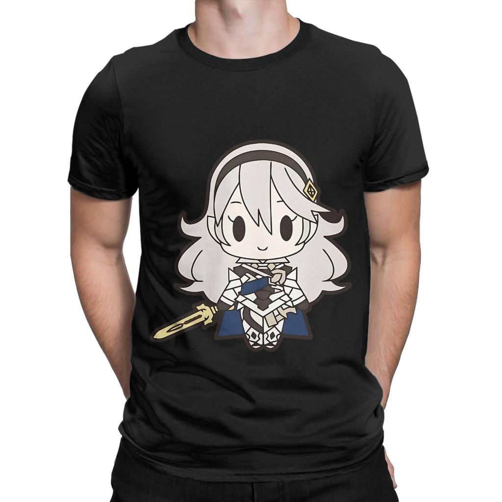 Fire Emblem Fates Kamui Chibi Female Novelty 100 Cotton TShirt Fire Emblem Tops Tees For Unisex