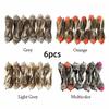 6PCS with Clips Simulation Sparrow Multicolor Artificial Bird Model  Home Decoration