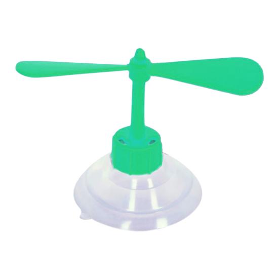 

Креативный мотоциклетный защитный шлем на присоске, пропеллер, вращающаяся ветряная мельница, декор зелёный