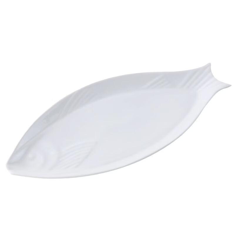 Zhishi 14-inch Ceramic Fish Serving Plate