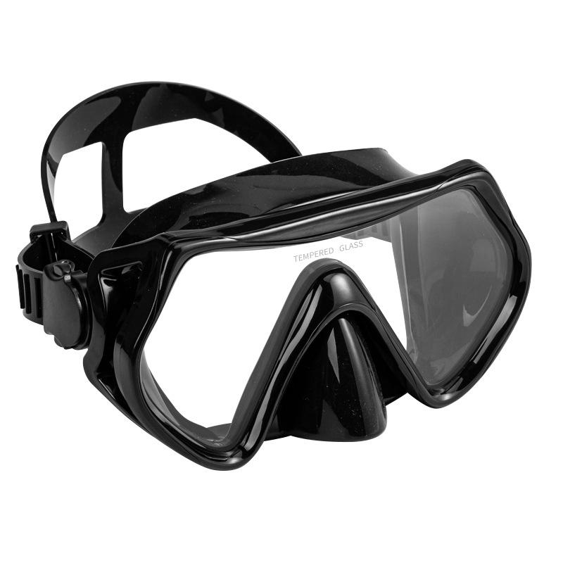 Unisex Large-Frame Diving Mask - Fashionable, HD, Anti-leak, Waterproof Snorkeling Gear
