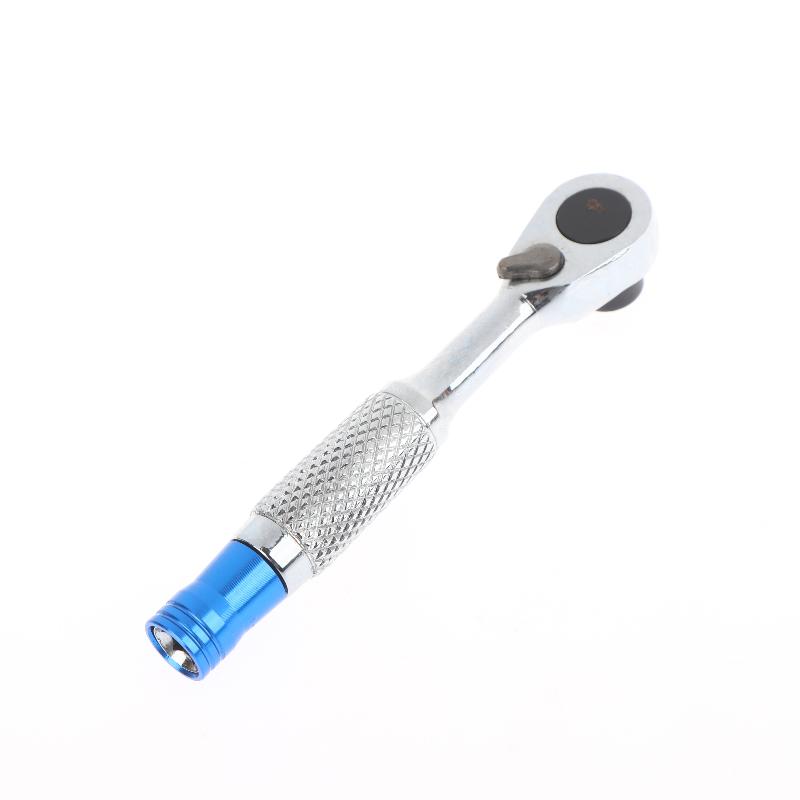 72-Tooth Anticorrosion Bidirectional Wrench 1/4 Inch Mini Ratchet Wrench Magnetic Reversible Ratchet Wrench Household Tool
