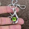 Peridot Gemstone Handmade 925 Sterling Silver Jewelry Pendant 1.65" KKG-570