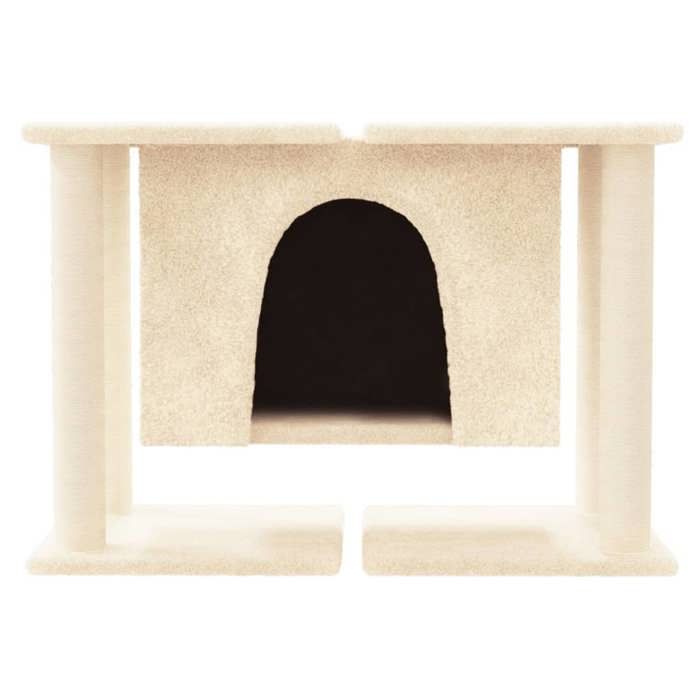 Maison Exclusive - Arbre à chat avec griffoirs en sisal Crème 50 cm
