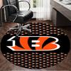 Cincinnati-Bengals Helmet Round Rug for Livingroom,Bedroom, Palyroom, Chair Rug, Area Rug, Circle Carpet, Large Size Fan Christmas Gift
