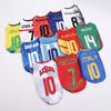 Pet Soccer Jersey Dog Vest Outfit Teddy Poodle Bichon Small Puppy Cat Lightweight Sportswear