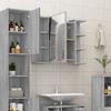 VidaXL Bathroom Mirror Cabinet Sonoma Grey 80x20.5x64cm Wood 815523