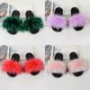 Handmade Soft Fluffy Sandals With Patchwork Design For Everyday Comfort