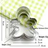 Stainless Steel Christmas Cookie Cutters: Snowflake, Tree, and Gingerbread Man