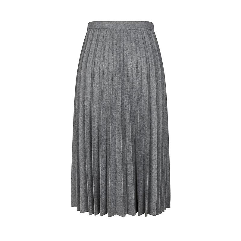 JNBY Women s Wool Blend Pleated Midi Skirt S