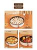 AUX Extra-Large Non-Stick Maifan Stone Deep Dish Grill Pan with Steamer Option